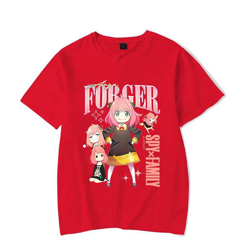 New Anime Anya Forger T-Shirt Women Fashion Harajuku T Shirt Summer Cool Short Sleeve Hip Hop Top Tee