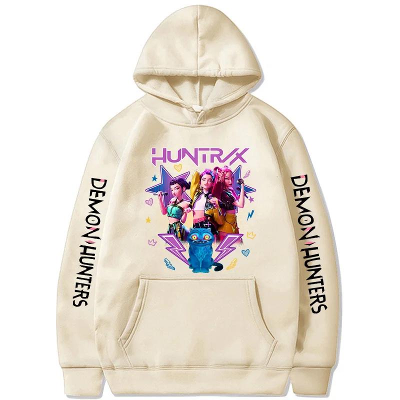 Kpoop Demon Hunters Hoodies Women Mange Vintage Hoody Clothes Y2k Hooded Streetwear Funny Movie Sweatshirts