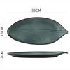 Ceramic Tableware Irregular Leaves Dinner Plate Decorations Sushi Dish Home Restaurant Large Fish Plate Dishes and Plates Sets