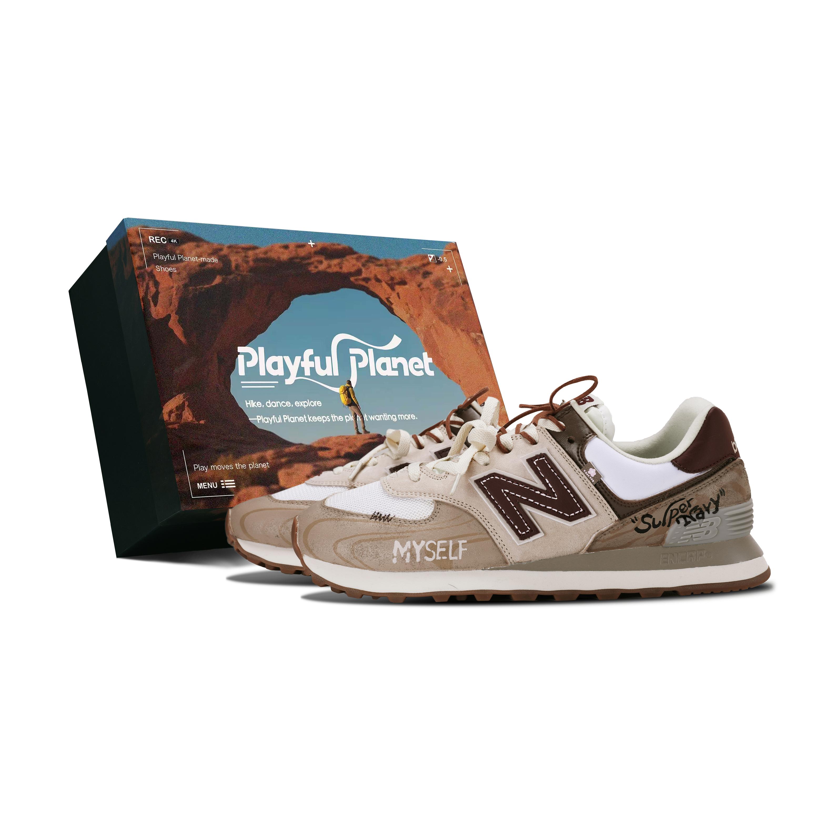 

New Balance NB 574 Abrasion Resistant Waterproof And Breathable Moisture Wicking Support Low top Running Shoes Women s WL574RCF(Team398--BOX) 36.5