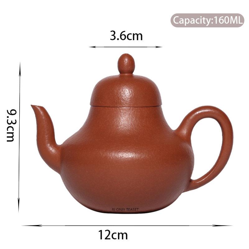 

160ml Tradition Yixing Purple Clay Teapots Famous Handmade Chinese Zisha Tea Pot Beauty Tea Infuser Kettle Household Tea Set