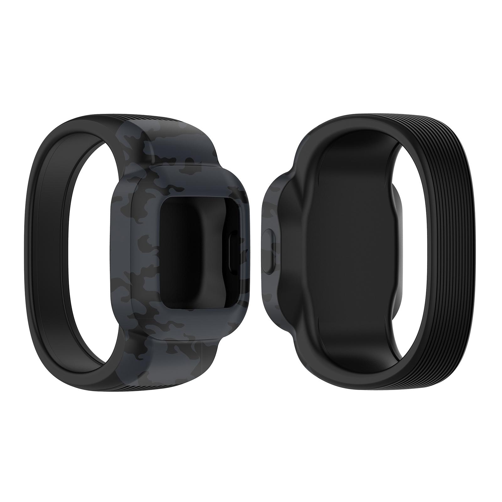 

Детский ремешок для часов, ремешок без пряжки, совместимый с Garmin Fit JR3 vivofit jr.3 чёрный