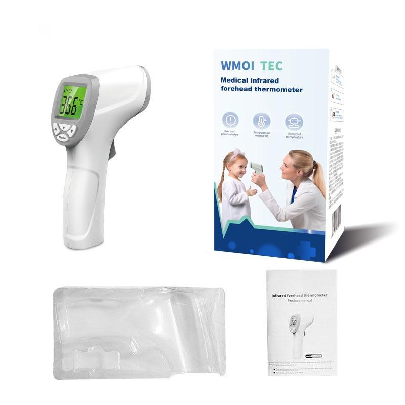 1PC Infrared Handheld Electronic Thermometer Non-contact Body Temperature Gun Three-color Screen Meituan Medical Forehead Temperature Gun