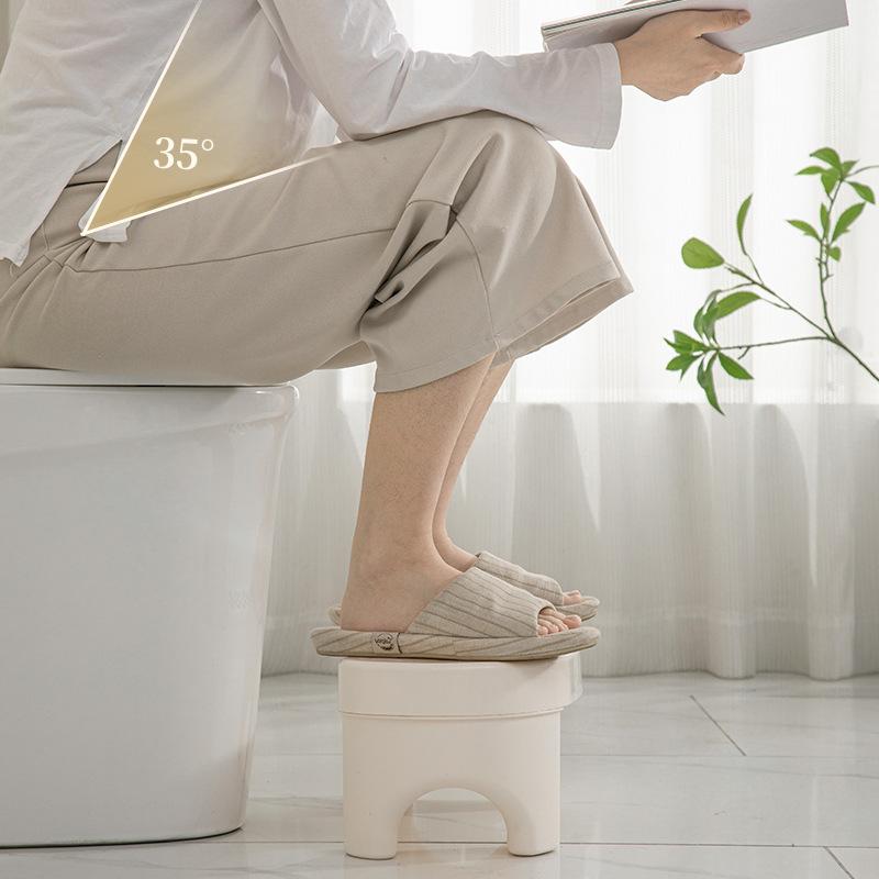 Toilet Stool Footstool Toilet Squatting Pit Artifact Plastic Thickened Feet On The Small Stool Children Non-slip Pad Footstool
