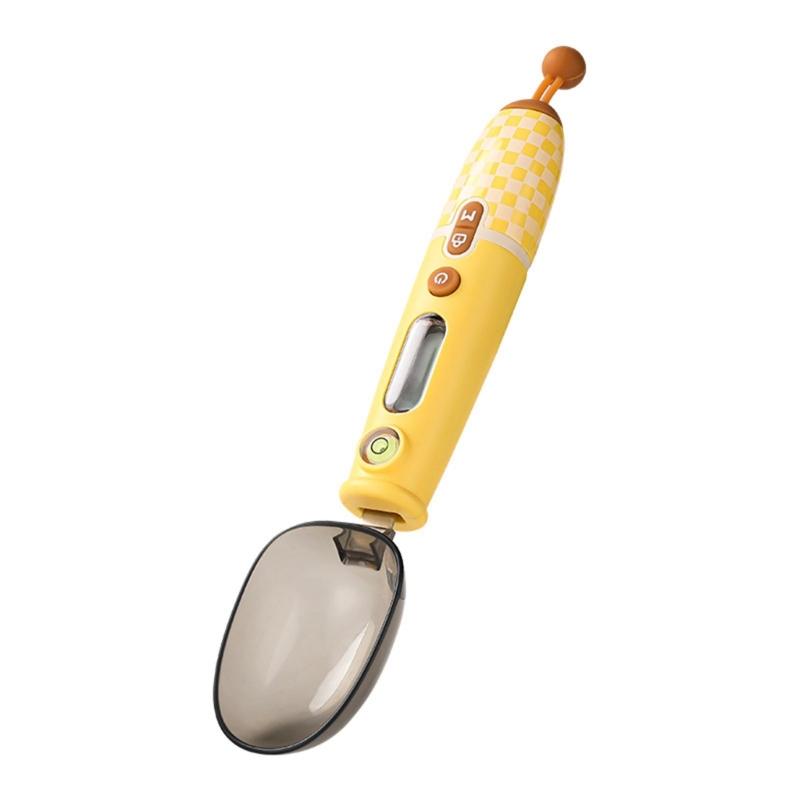Electronic Measuring Spoon Portable Kitchen Tool USB Rechargable LED Display Weighing Spoon Electronic Food Scale жёлтый