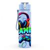 1PC Gamer Headphone Graphic 750ml Color Plastic Sports Water Bottle Leakproof Flip Straw Lid Suitable for Sports Office Home Use