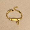 Stainless Steel Children'S Bracelet, Women'S Fashion 26 English Alphabet Jewelry, Simple Jewelry 798