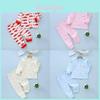 Baby Cotton Underwear Set With Open Front Cardigan For Newborns And Toddlers