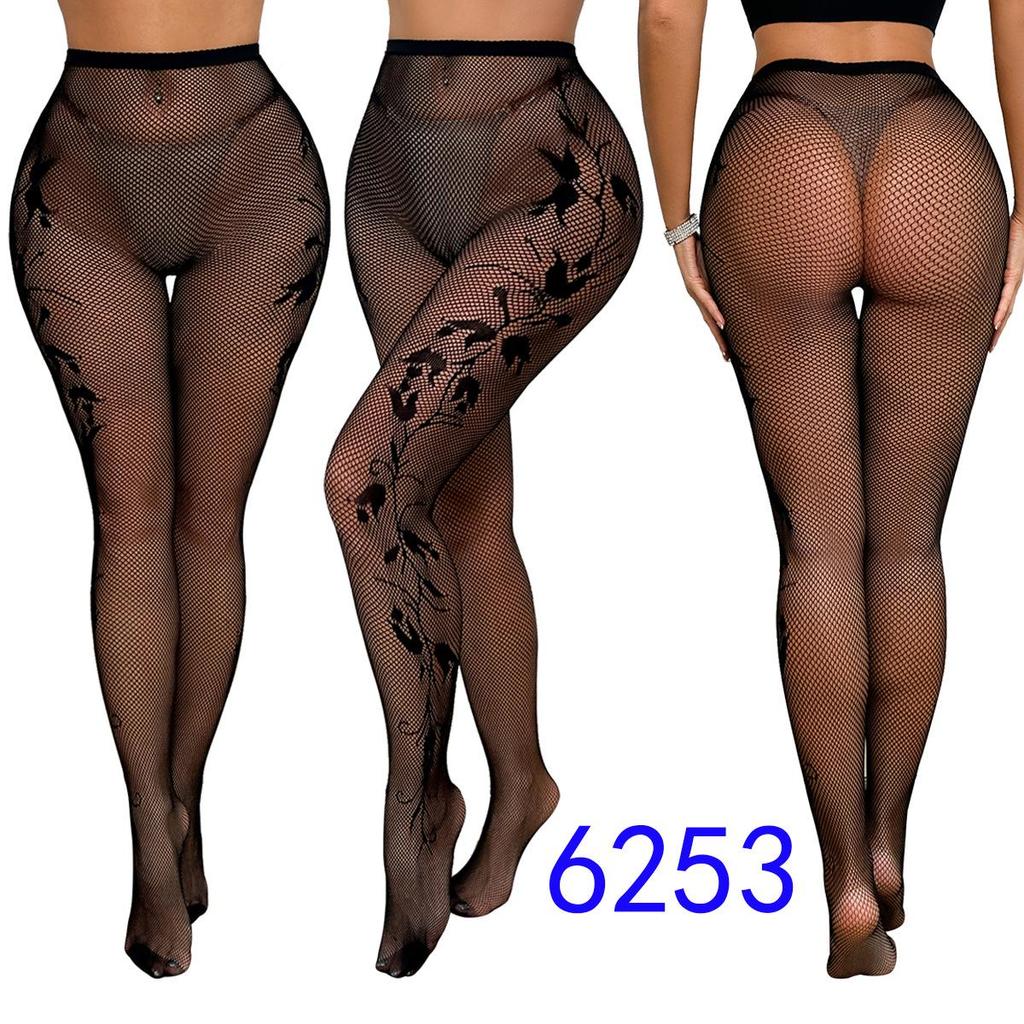 Spring/Summer Lace Blooming Flower Lolita Fishnet Pantyhose 