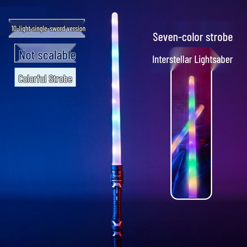 

Телескопический лазерный меч Звездных войн с цветной вспышкой - 2 в 1 светящаяся игрушка.