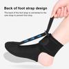 Fotledsortos för hängande fot Hängande fotstrumpa Justerbart fotstödstrumpa Mjuk sträckare för plantar fasciit för akillestendinit