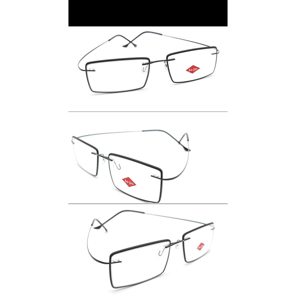 RSINC Full Rim frame/eyeglass/Spectacle,Leather stich Optical, For Men And Women,  Black 2034 (IB-14) N2 SE-TLVG-YG2W