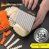 304 Stainless Steel Corrugated Potato Cutter - Multifunctional Wavy Vegetable Chopper