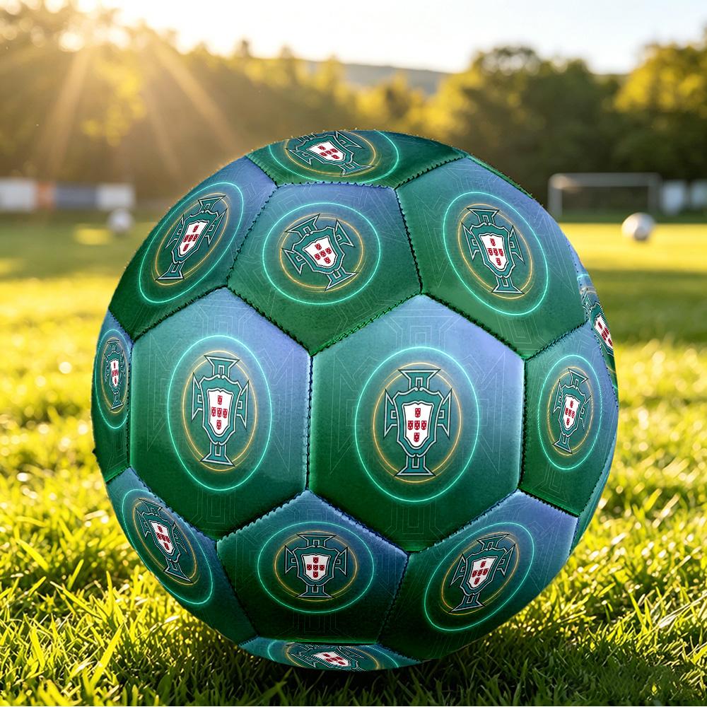 Portugalia Fotbal Imprimat Mărimea 5 Mingi de Fotbal Rezistente la Uzură Standard Fotbal de Antrenament pentru Adulți Cadou pentru Fani pentru Meciuri Sportive Indoor Outdoor