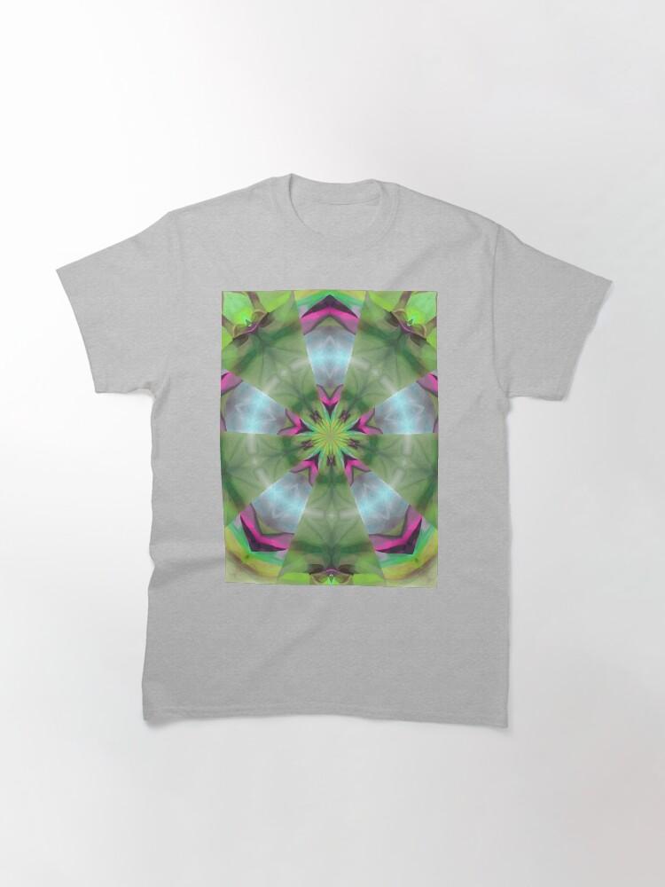 Pentangle Pastel Shades Multicolored Kaleidoscope Pentangle Pattern 4 Classic T-Shirt