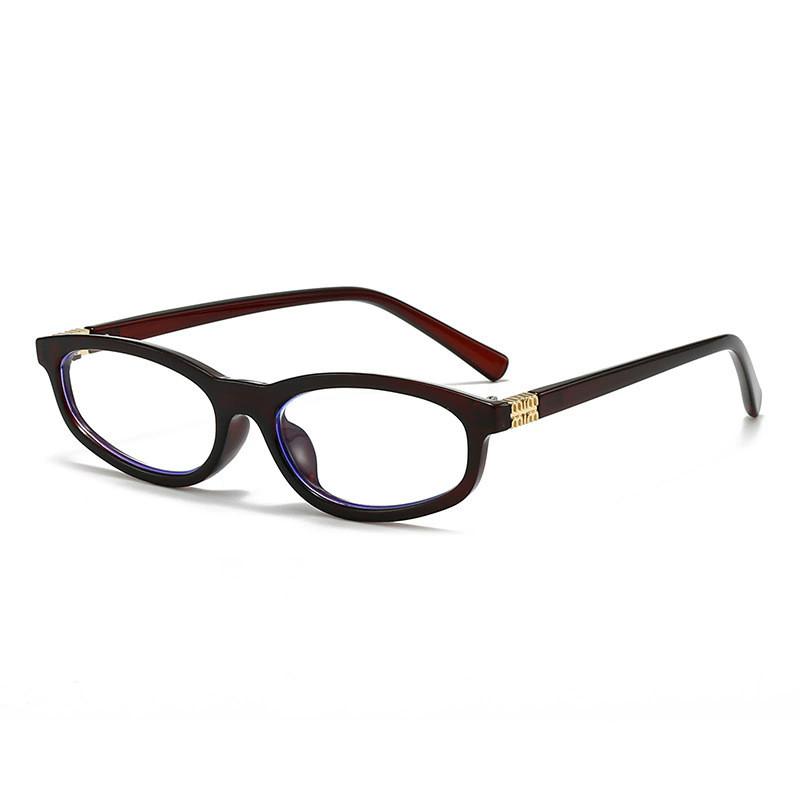 Geometric Square Frame Sunglasses With Uv400 Level For Summer Outdoor Wear TeaBlueLightBlock