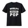 World S Greatest Pop Father Day S Grandpa Unisex T Shirt Vintage Washed Top For Everyday Wear Graphic Designer Clothes Breathable