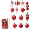 29/20Pcs Christmas Tree Balls Hanging Pendant Candy Cane Pine Cone Ornament Set Christmas Home Decoration 2024 Navidad New Year