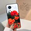 Red Corn Poppy Flower For Honor Magic 7 Lite 5 6 8 Pro Case For Honor 400 200 90 70 50 X8c X8b X9a X9b X9c X9d Win
