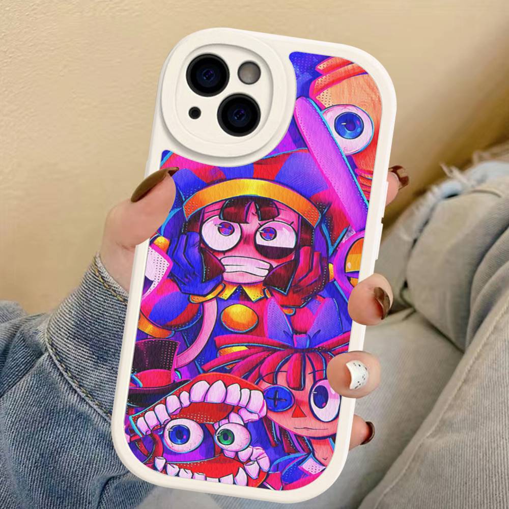 Funny A-Amazing D-Digital C-Circus Phone Case Hard Leather For IPhone 14 13 16 Mini 15 14 11 12 Pro Max Plus Fundas