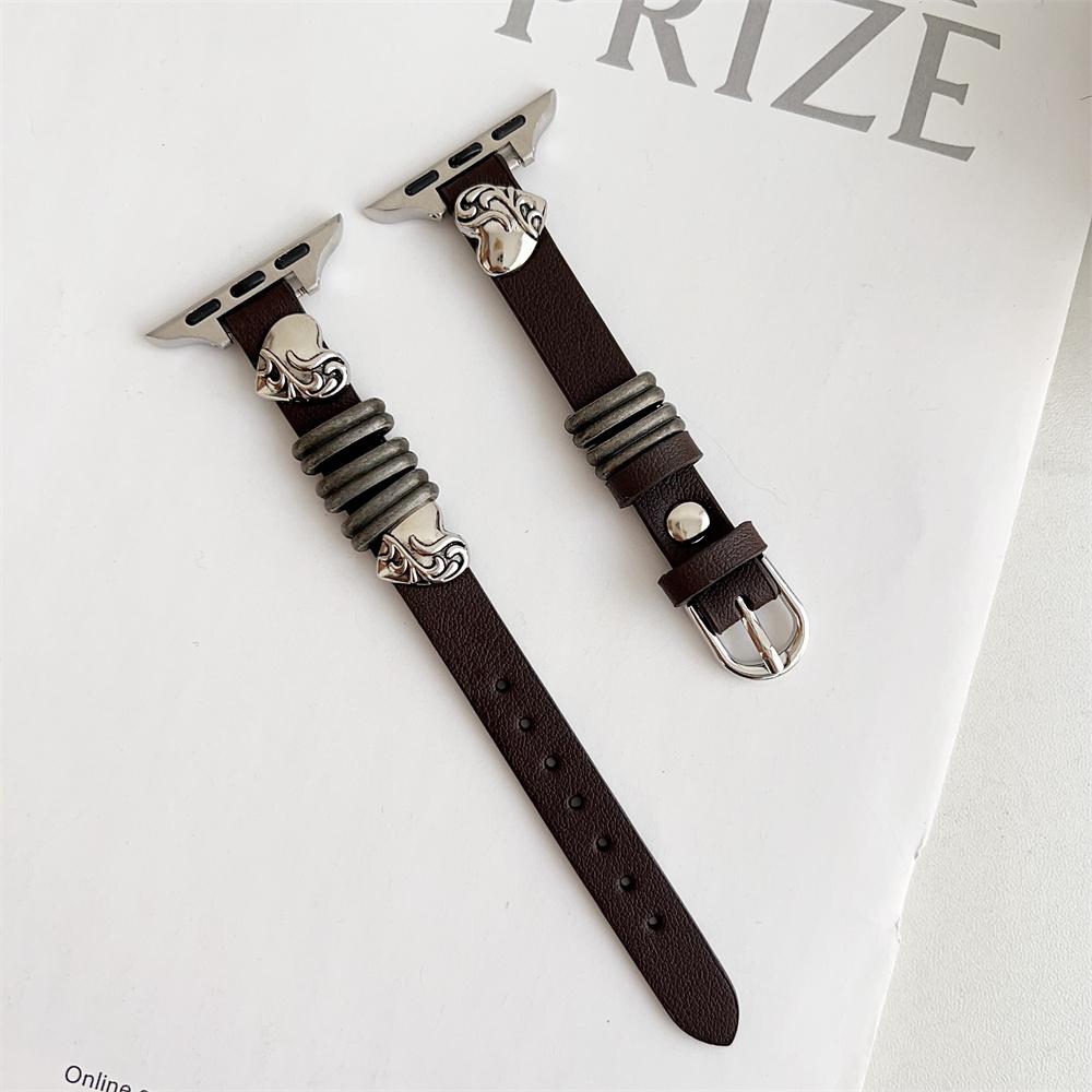 Calfskin Genuine Leather Watchband 38mm 40mm 41mm for iwatch 8 7 6 5 4 3 SE Replace Wrist Strap 42mm 44mm 45mm for Apple Watch