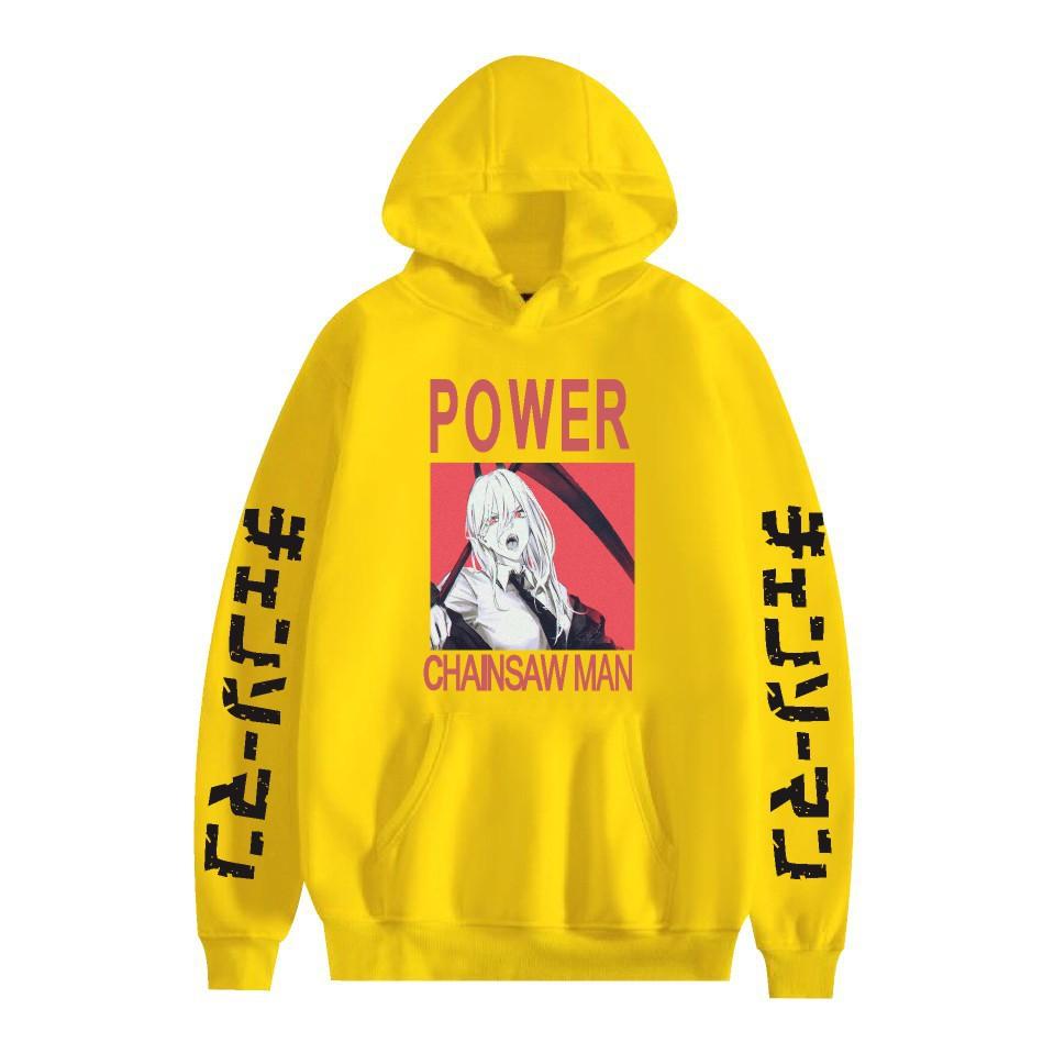 Chainsaw Man Otoño Invierno Forro Polar Ropa de Calle Tops Hombre Mujer Moda Sudaderas