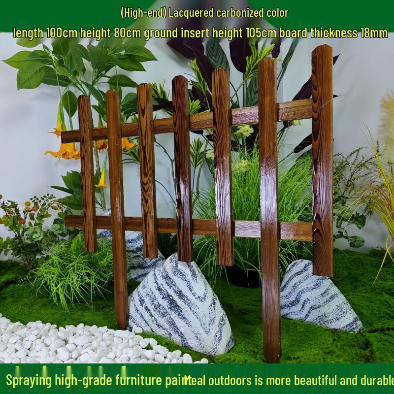 Outdoor Garden Decorative Wooden Picket Fence for Yard and Flower Beds
