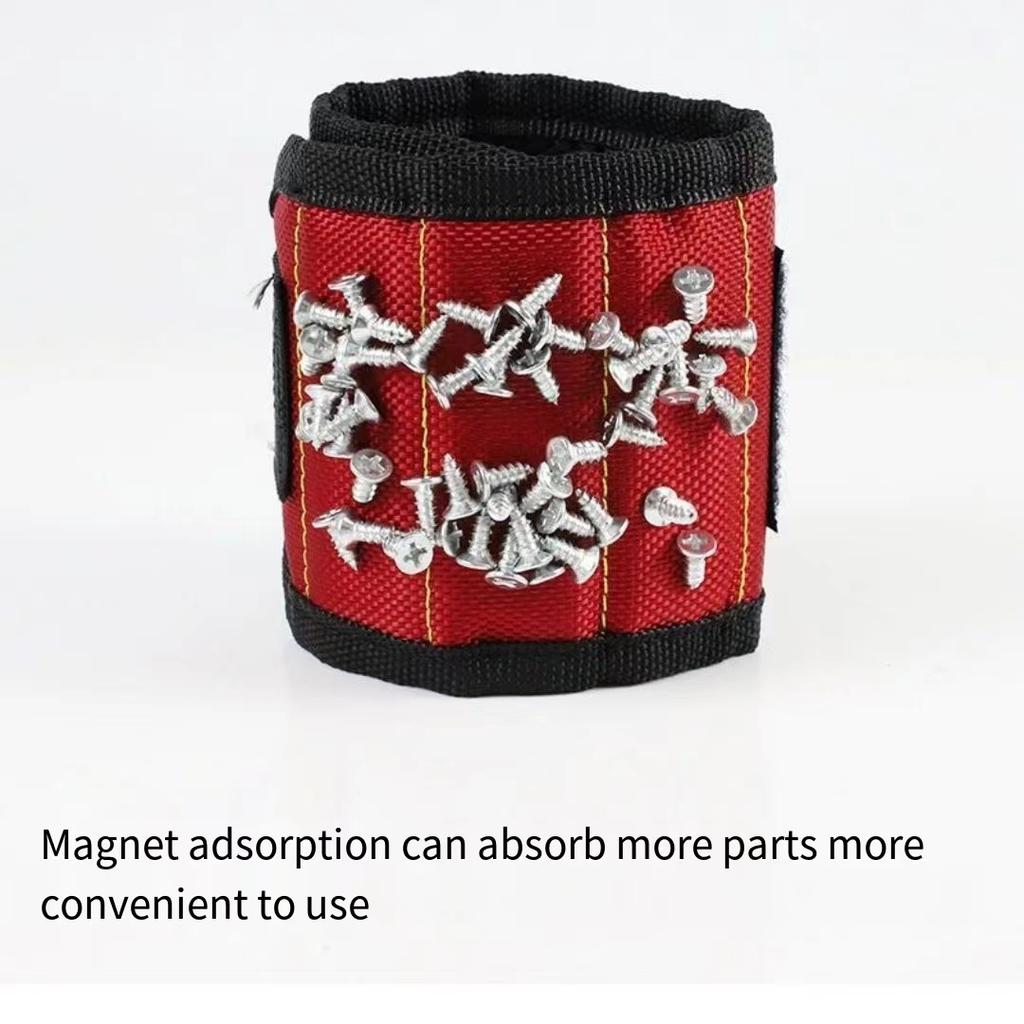 Magnetic Wristband Tool Holder with Strong Magnets for Screws Nails Drilling Bits Cool Gadgets for Men Women DIY