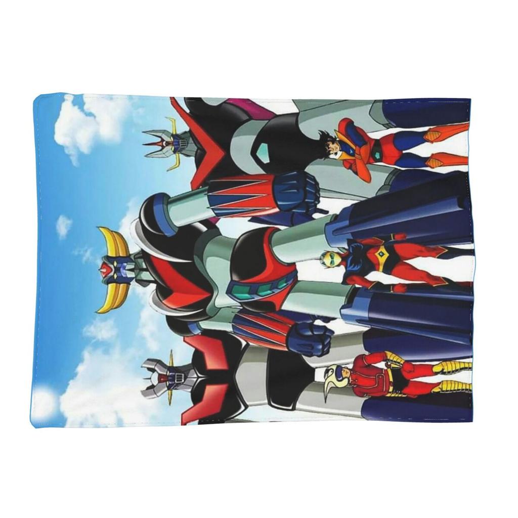 UFO Robot Goldorak Grendizer Anime Mechanical Warrior Blankets Flannel Throw Blanket Plush for Bed Living Room Travel Home Couch