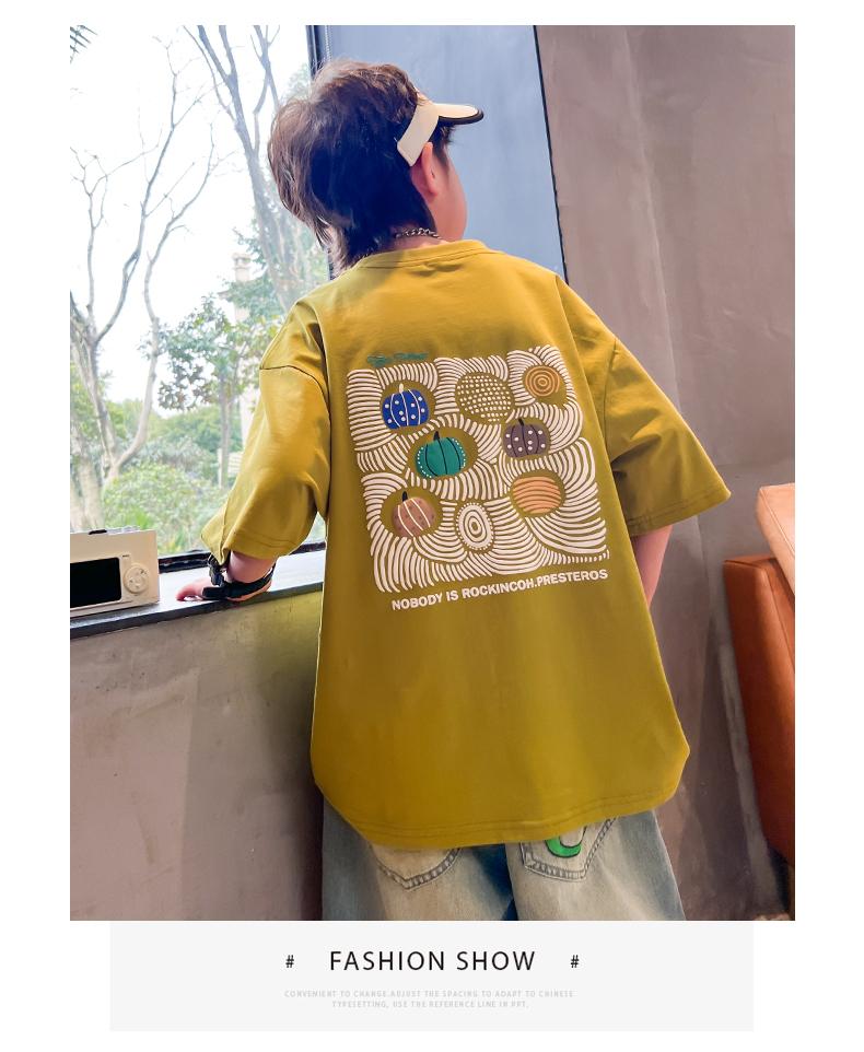Children's Clothing, Boys' Short Sleeved T-shirt, Summer Clothing, 2026 New Item, Mid Size Children's Summer Half Sleeved Boys' Top, T