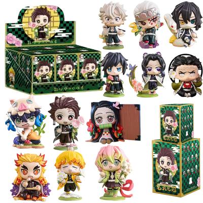 Demon Slayer Tanjiro Kamado Nezuko Anime Cartoon Figure Blind Box Creative Personalized Statue Model Ornament Surprise Gift Box