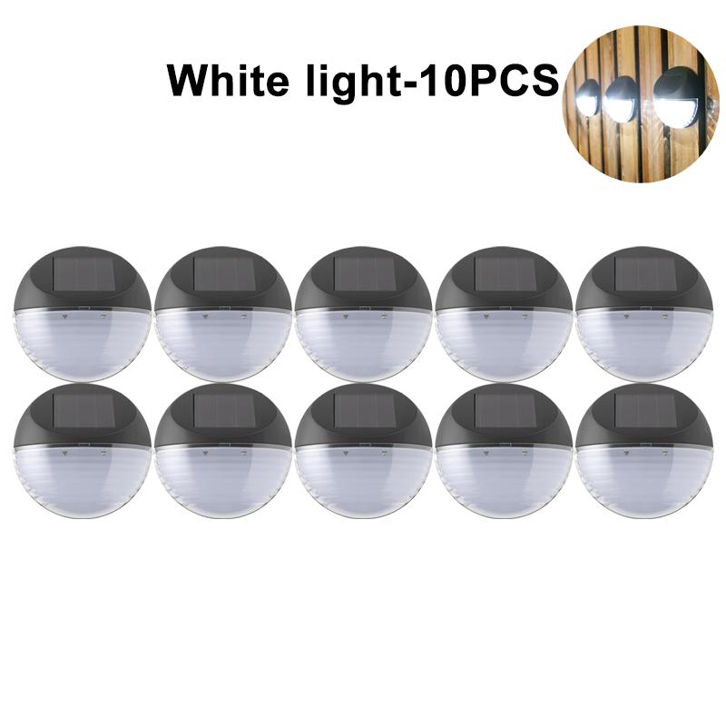 16Pcs LED Solar Fence Light Outdoor Waterproof Garden Solar Wall Lamp For Stairs Step Fence Yard Pathway Decoration Lighting Lam