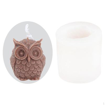 3D Candle Model, Owl Statue Resin Casting Silicone DIY Handmade Crafts Decoration for