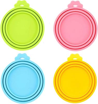 Food Can Lids Silicone Pet Food Can Covers for Dog Cat Food One Tin Cap Fit Most Standard Size Dog Cat Food Canned