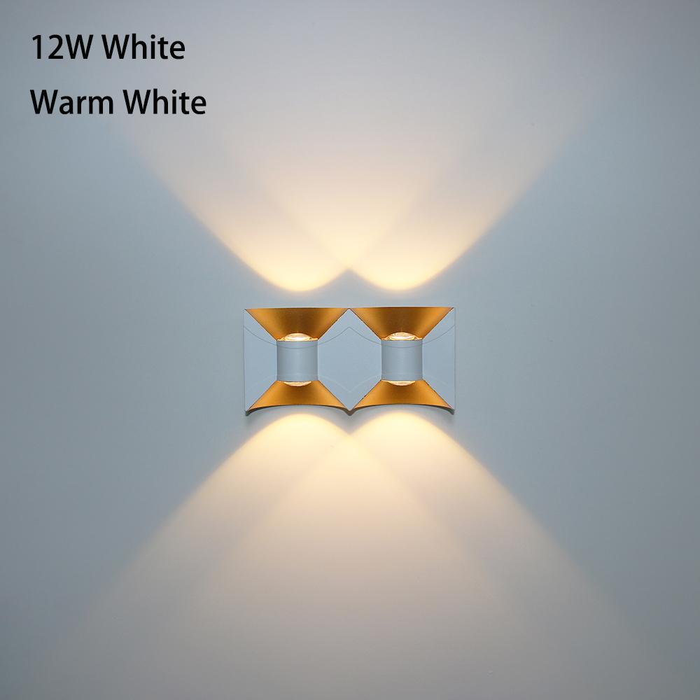 Modern 6W/12W LED Outdoor Wall Lamps Waterproof IP65 Aluminum Home Lighting Porch Garden Light Living Room Waterproof Wall Light