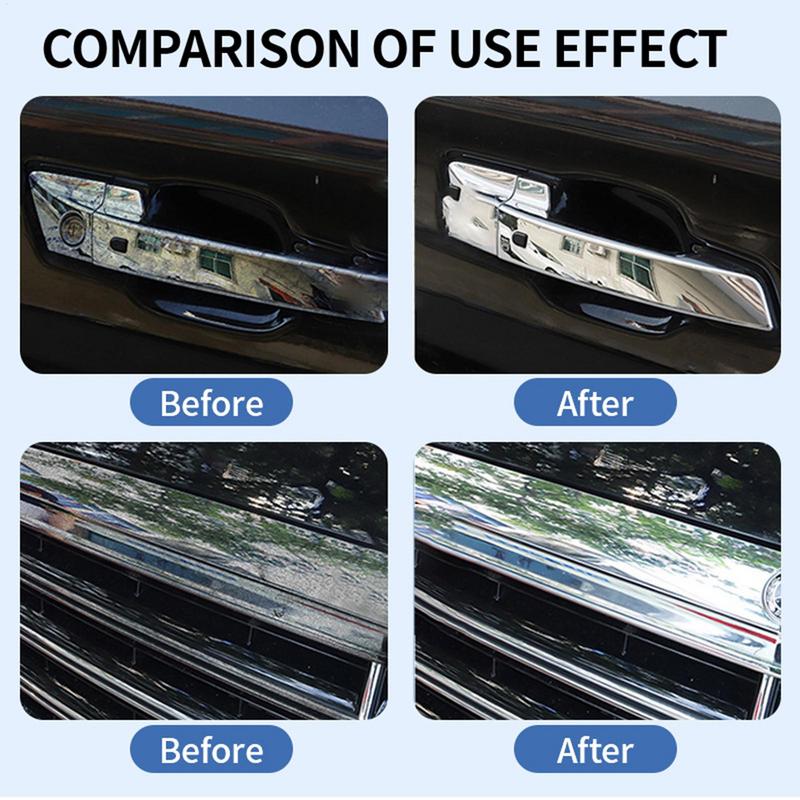Chrome Polish For Car 100g Portable Chrome Cleaner Protectant Scratch Polishing Wax Aluminum Repair Agent Stainless Steel