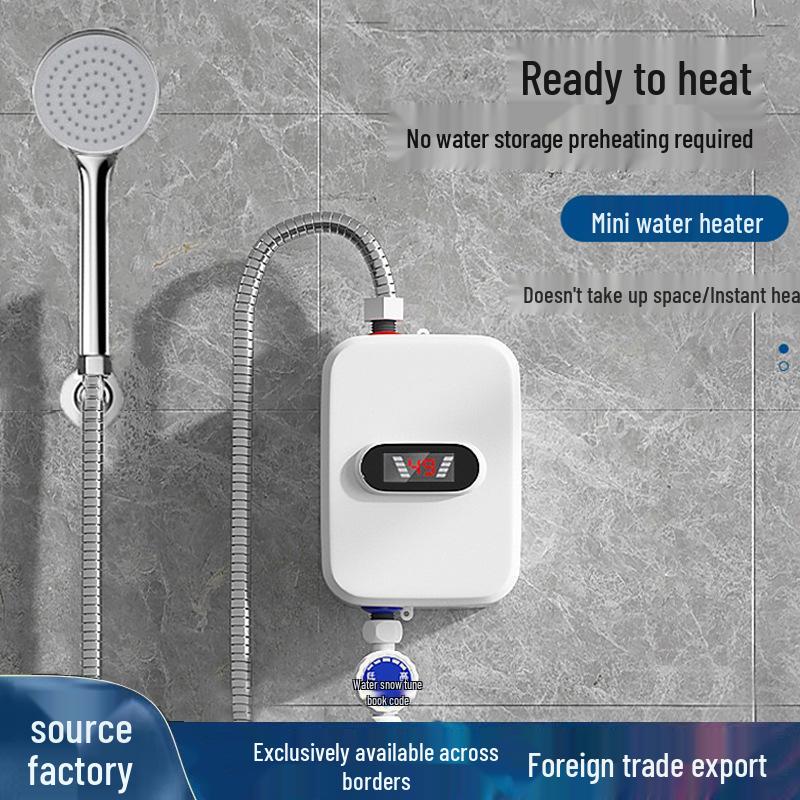 Instant Electric Tankless Water Heater for Home Shower - Fast Heating & Constant Temperature