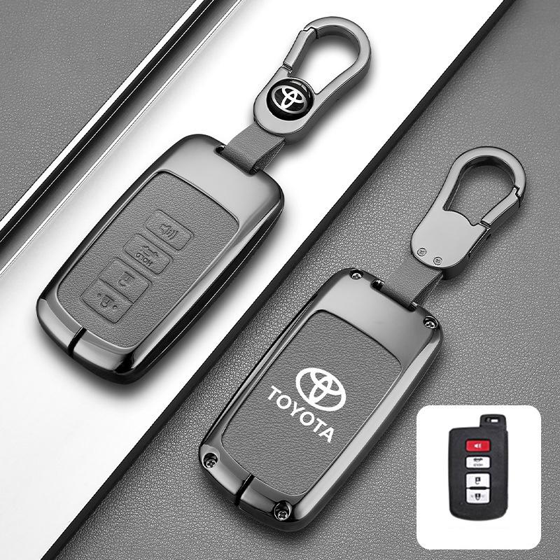 DOUIPE1 Car Smart Remote Key Case Cover Bag For Toyota Corolla Camry RAV4 Highlander Auris CHR Avalon Land Cruiser Keychain Accessories