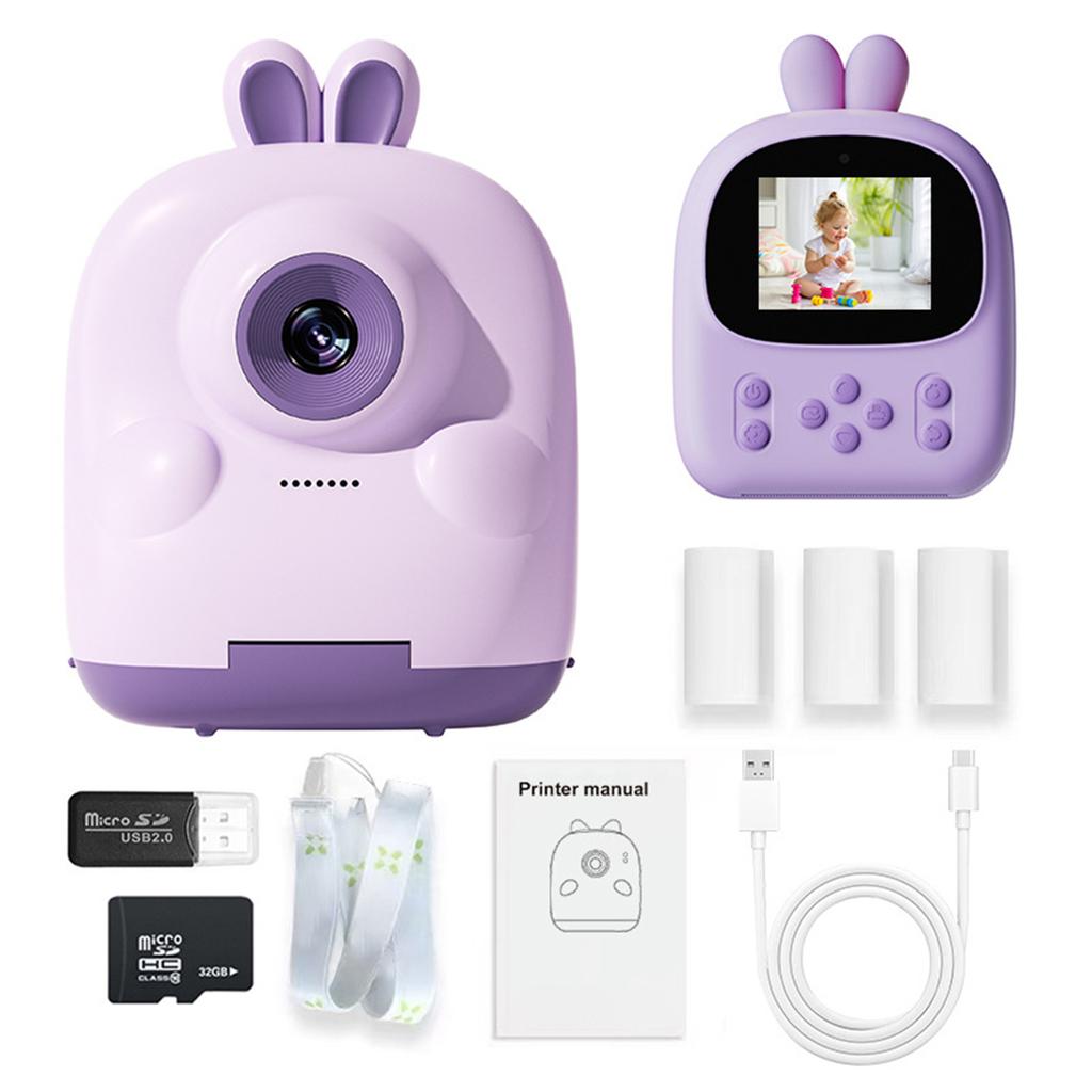 Children's printing camera thermal polaroid cartoon cute girl gift toy