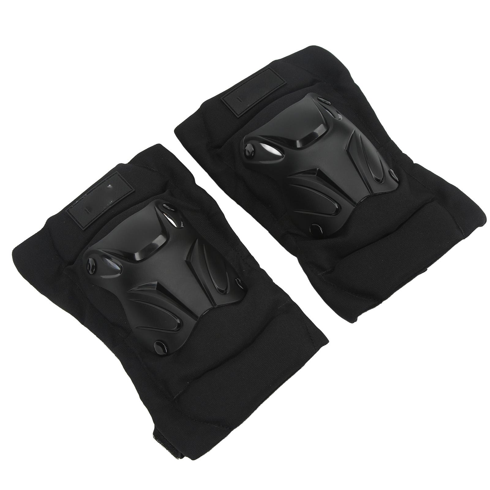 2pcs Knee Pads Guard Short Reflective Thickened PP Flexible Bendable Breathable Rubber Motorcycle Knee Guard for Outdoor