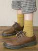 Sugar Fruit Striped Couple Mid Length Socks, Breathable, Sweat Absorbing, and Odor Proof, Suitable for Outdoor Hiking Activities