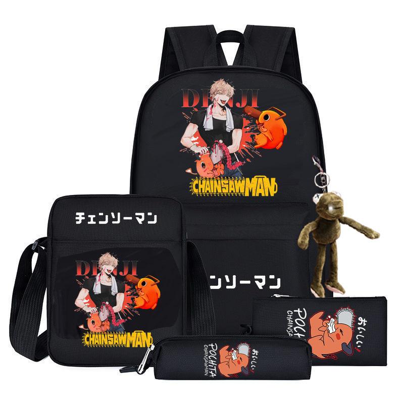3-delige Schoolrugzakset voor Studenten Grote Capaciteit Oxford Stof Schooltas met Schouderband en Etui school bag 4-piece set