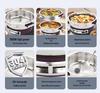 304 Stainless Steel Non-Stick Electric Griddle & Multi-Functional Frying Pan