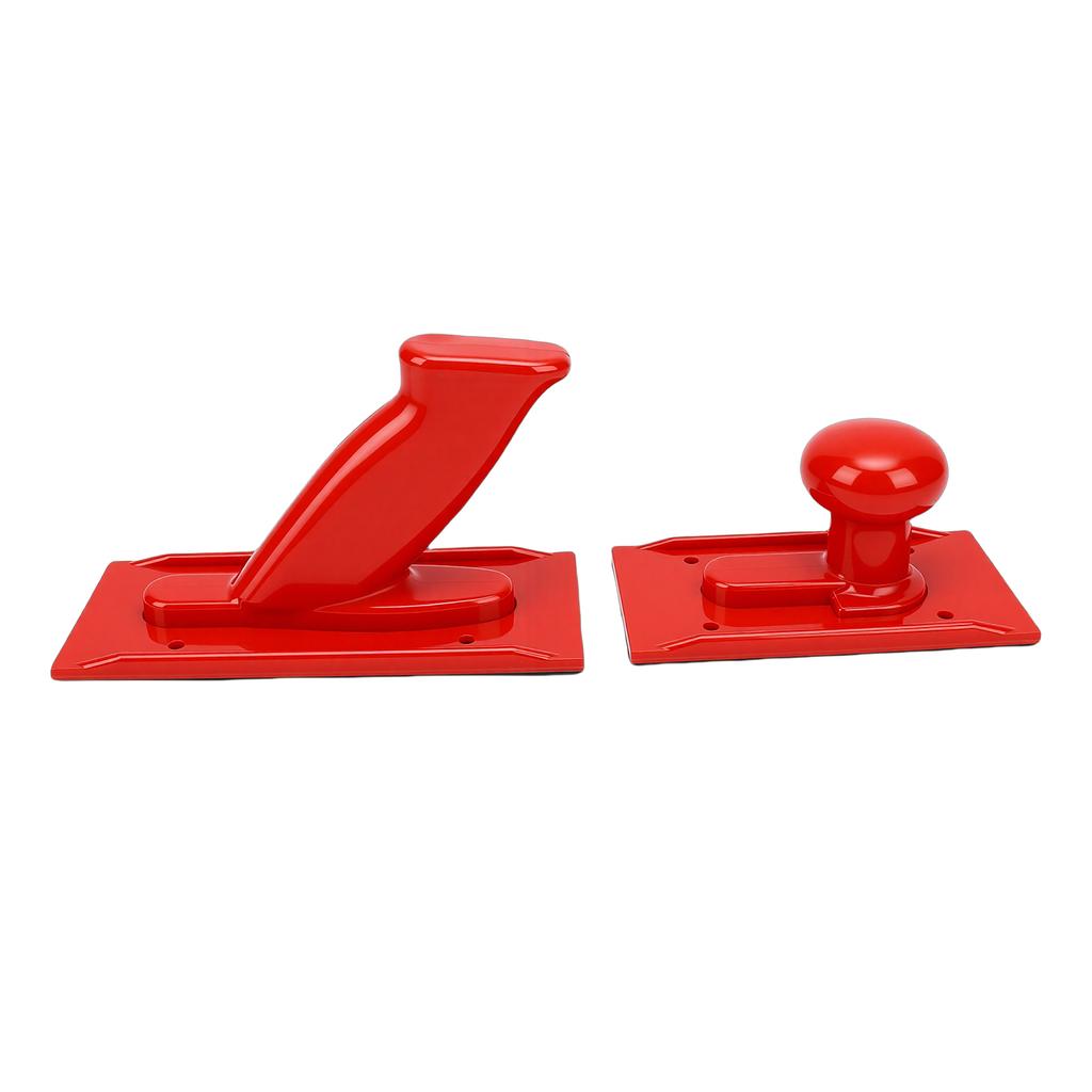 2PCS Woodworking Push Blocks Rounded Handle and Angled Grip Push Stick for Table Saw Planer Red