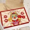 Dragon Year Lucky Home Tappetino antipolvere, antiscivolo, zerbino tagliabile, tappeto di Capodanno