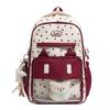 Schoolbag cute messenger bag women's new Japanese fresh, sweet and transparent pain bag students light class make-up bag