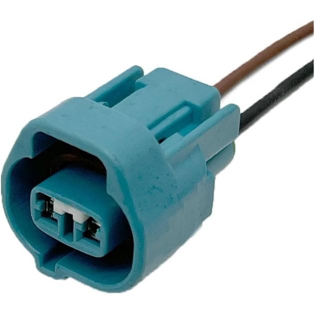 Automobil-Elektriksteckverbinder 2-Pin Automobil Front- und Nebelschlussleuchte pl;/UG Kabelbaum Buchse Elektronischer Stecker Blau Passend Kompatibel