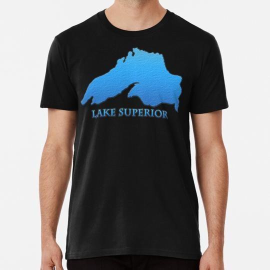 Lake Superior Great Lakes Outline Size S to 5XL Made in the USA T-Shirt L