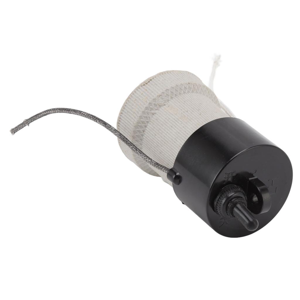 E27 Porcelain Lamp Holder Waterproof 2 Levels Adjustable Temp Heat Insulation Small Tee Heat Light