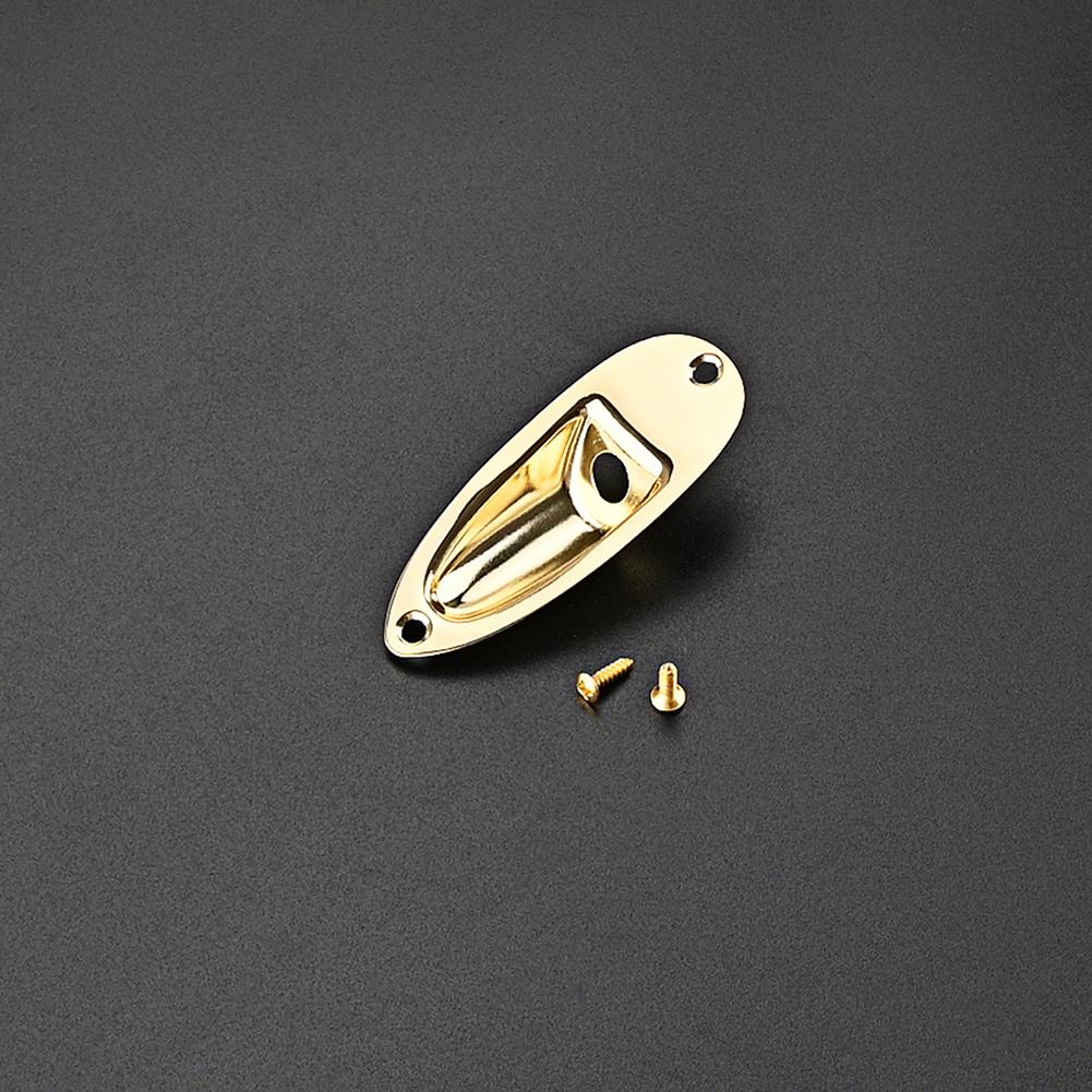 Guitar Jack Plate Replacement Guitar Output Jack Boat Shaped Socket Parts Musical Instrument Accessories